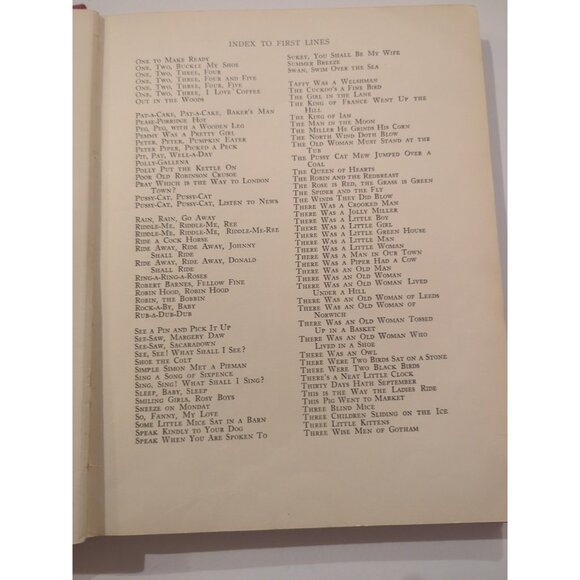 Watty Piper FAMOUS RHYMES MOTHER GOOSE HC Platt And Munk Co 1933 Bit Rough - Picture 8 of 11